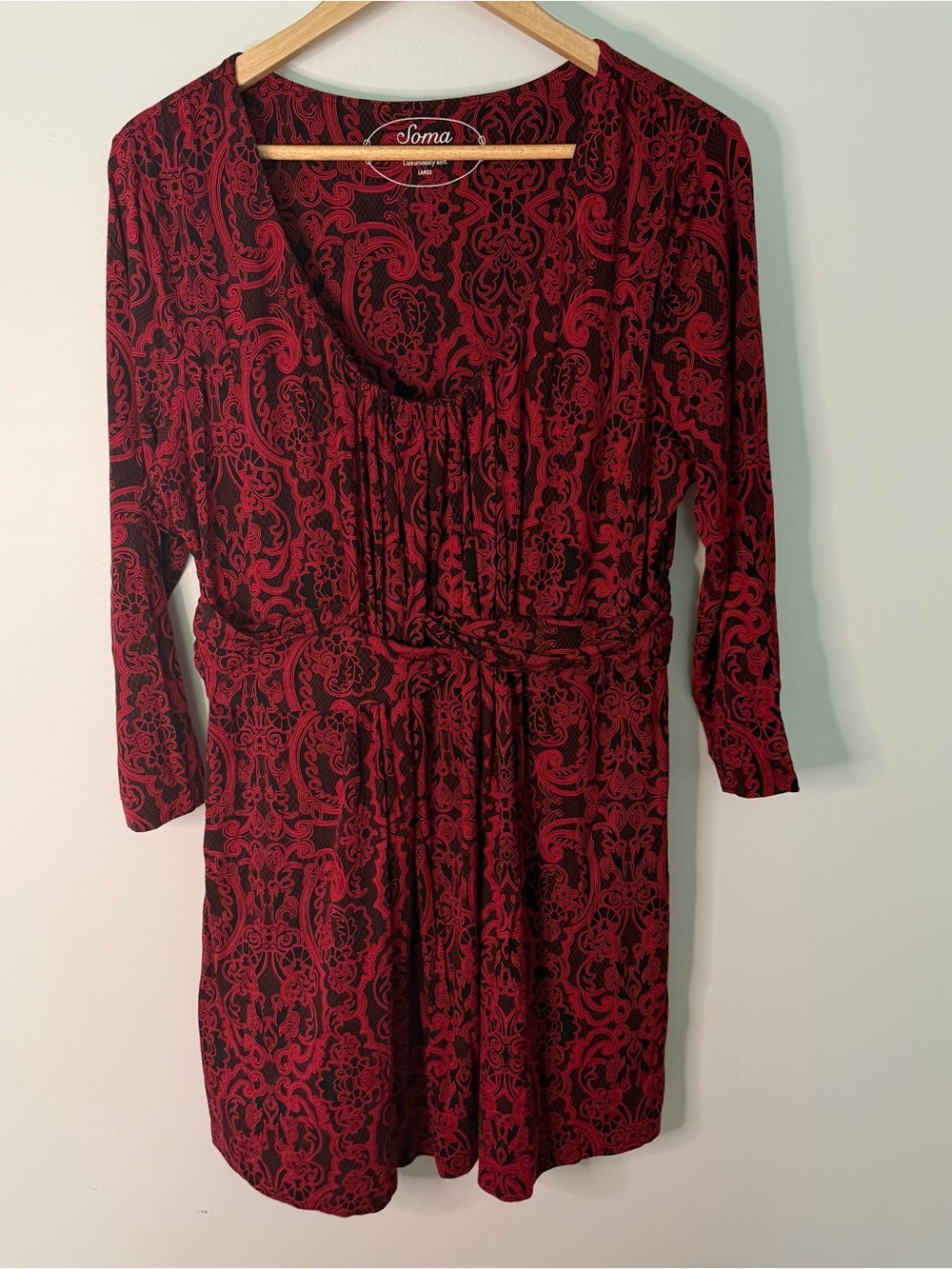 Soma Live. Lounge. Wear Paisley Empire Waist Dress - Women’s Large